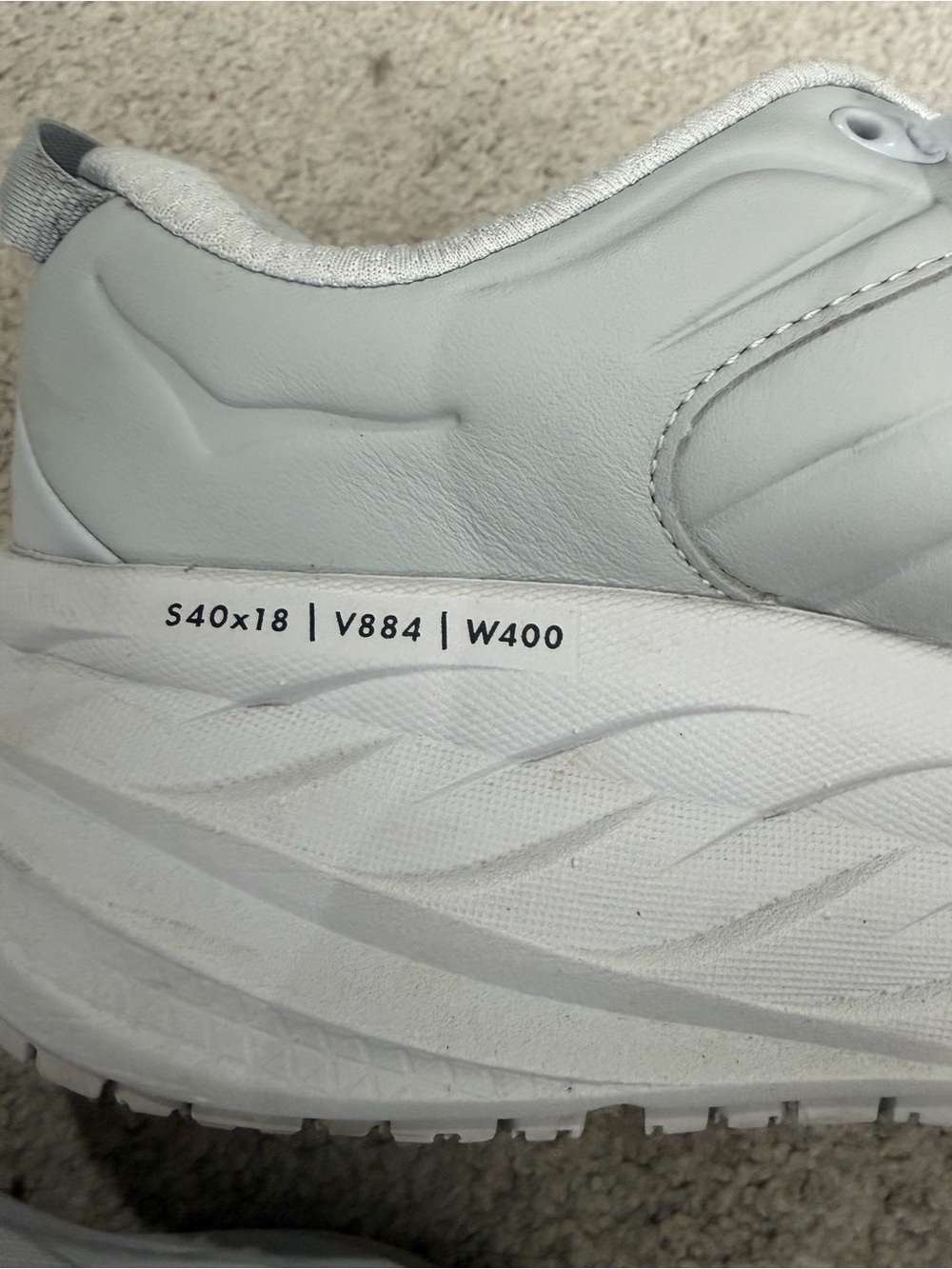 Hoka Bondi SR Sneakers, Women’s Cushioned Light Gray Size 10 Sneakers Like New - Picture 9 of 10